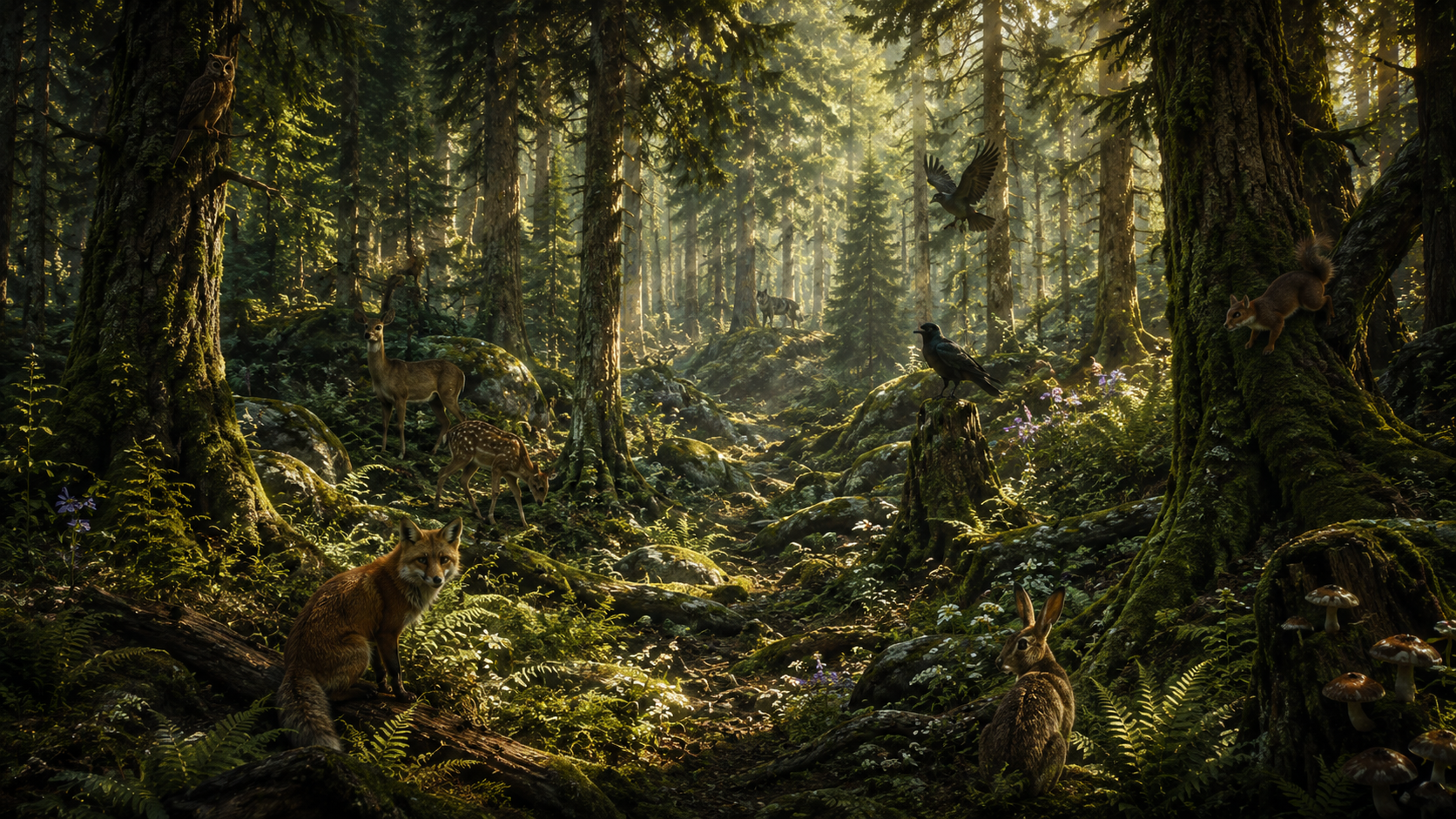 Cover art for The Wolf Beneath The Fir Trees