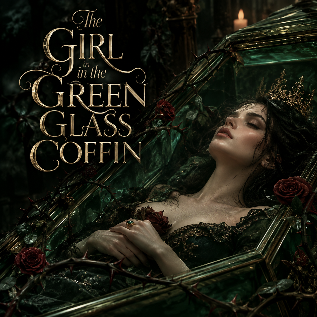 Cover art for The Girl in the Green Glass Coffin